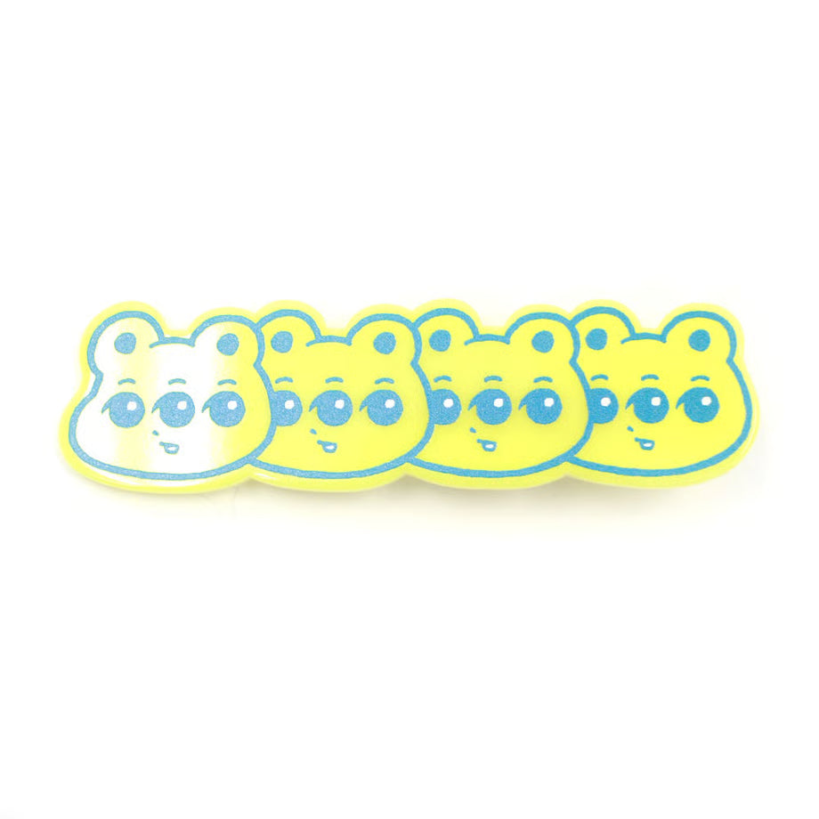 平行×PARK　くまめバレッタピン yellow