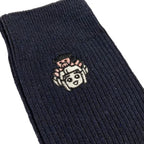原宿バーチャルパーク　おうまゆう×PARK 刺繍ソックス ネイビー