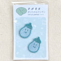 PARKオリジナル　刺繍ワッペン　ナス２個セット　ミニ