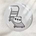 【平行】くまめ　缶バッジ