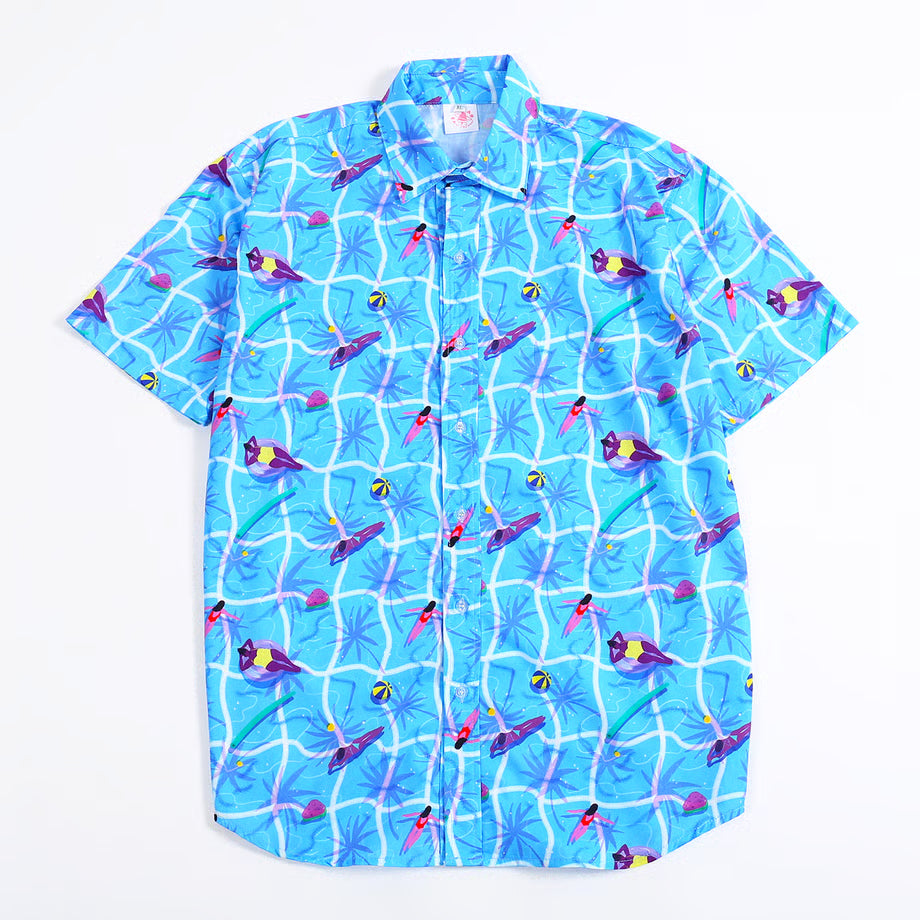 【宇宙サマー】POOL DREAMS HAWAIIAN SHIRT BY SHIRLEY CHAN
