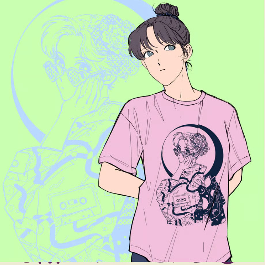 【宇宙サマー】NEO RETRO T-SHIRT (LILAC)