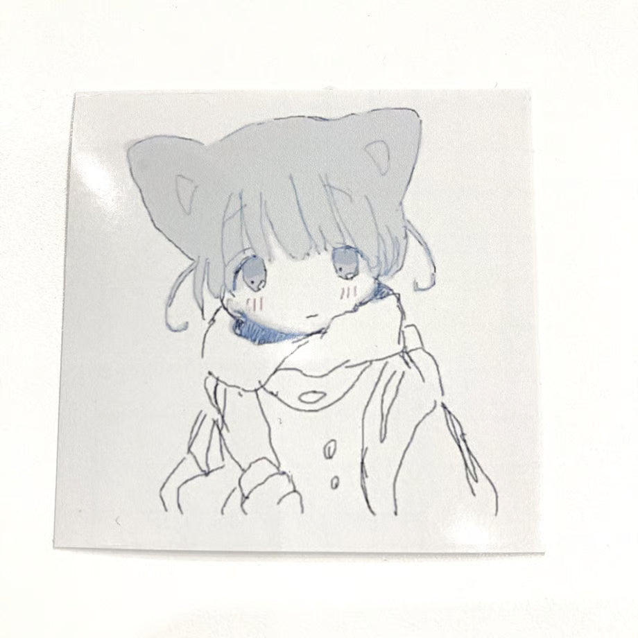 【ゆーきん】つめたいねこ　ステッカー