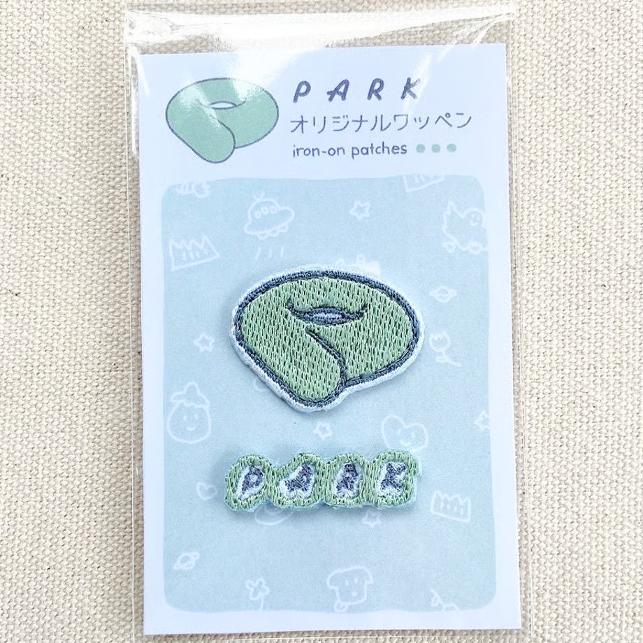 PARKオリジナル　刺繍ワッペン　PARKロゴセット　ミニ