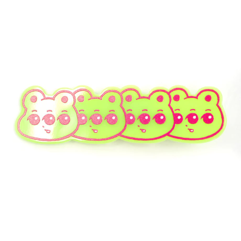 平行×PARK　くまめバレッタピン（PARK限定カラー） green