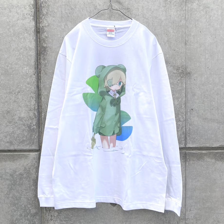 【ゆーきん】かえるのこ　ロングスリーブTシャツ